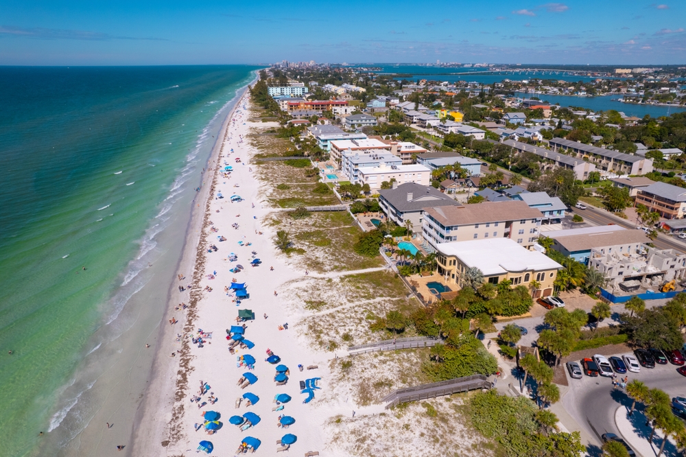 Aerial view of Indian Rocks Beach: a hidden gem in Florida