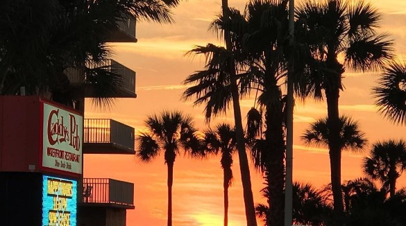 Sunset View from Caddy's Pub Indian Shores, Florida | Plumlee Gulf Beach Realty