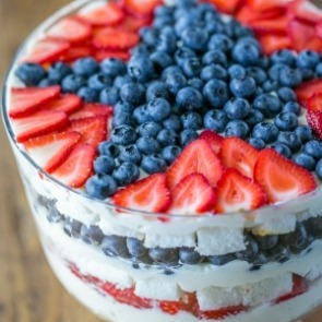 No Bake Strawberry Blueberry Trifle | Plumlee Gulf Beach Vacation Rentals