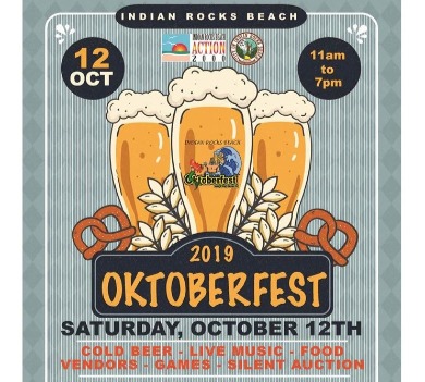 Indian Rocks Beach, Florida Oktoberfest 2019 Event Poster | Plumlee Vacation Rentals