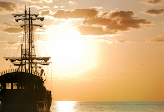 Pirate ship in Tampa Bay