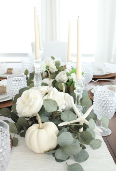 Sage green and cream table setting | Plumlee Indian Rocks Beach Vacation Rentals