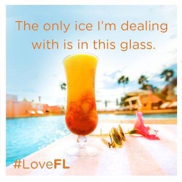 The only ice I'm dealing with is in this glass meme | Plumlee Gulf Beach Vacation Rentals