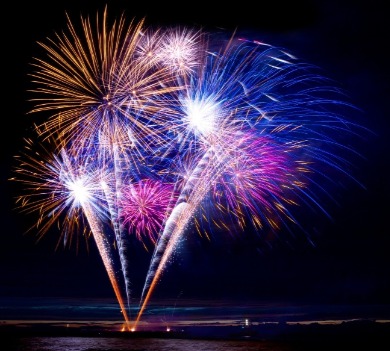 fireworks on the beach | Plumlee Vacation Rentals