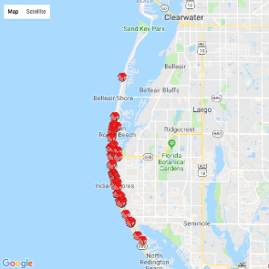 map of gulf coast rental options | Plumlee Vacation Rentals