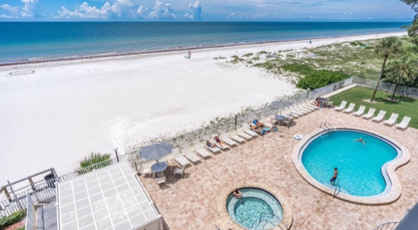 Sandcastle III Gulf Front condo rentals with pool and spa | Plumlee Indian Rocks Beach vacation rentals