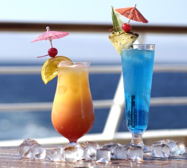 Tropical drinks on cruise deck | Plumlee Indian Rocks Beach Rentals