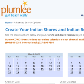 Book direct with Plumlee Vacations  | Plumlee Indian Rocks Beach Vacation Rentals