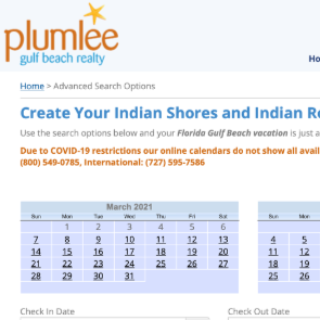 Book direct with Plumlee Vacations | Plumlee Indian Rocks Beach Vacation Rentals