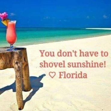 You don't have to shovel sunshine meme | Plumlee Gulf Beach Vacation Rentals